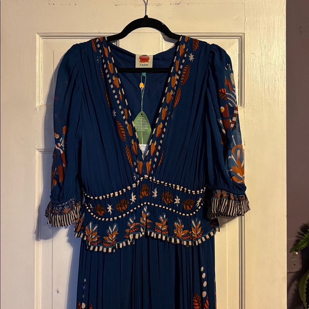 NWT Nature Beauty Blue Maxi - Picture 3 of 9